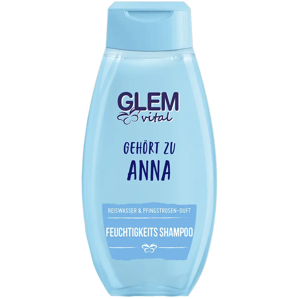 GLEM vital Shampoo mit eigenem Namen
