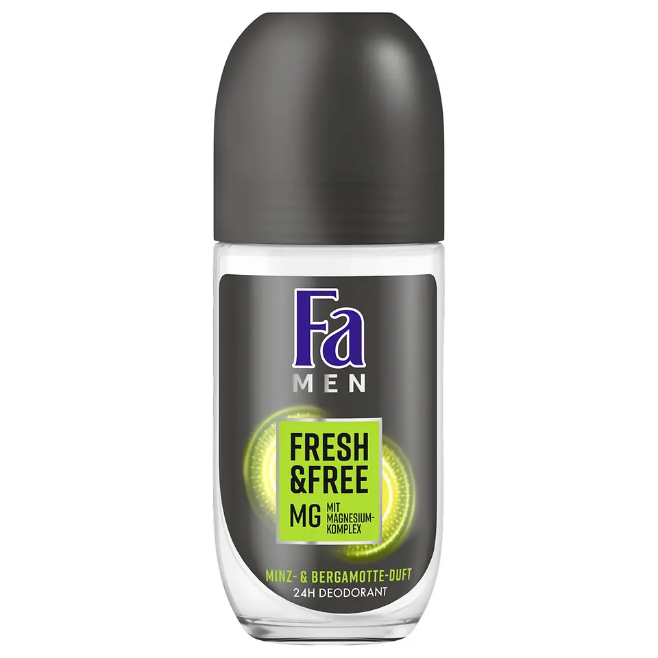 Fa Men Fresh & free Bergamotte- und Minze-Duft, 48 H Deodorant