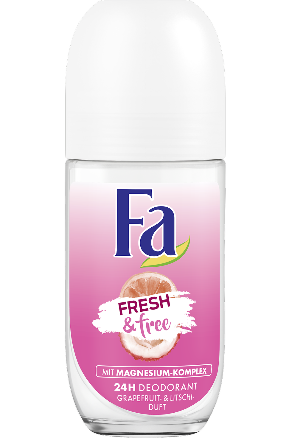Fa Fresh & free Grapefruit- und Litschi-Duft, 24 H Deodorant, Roll-On