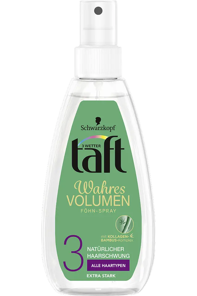 Taft Wahres Volumen Föhn-Spray Natürlicher Haarschwung, Alle Haartypen