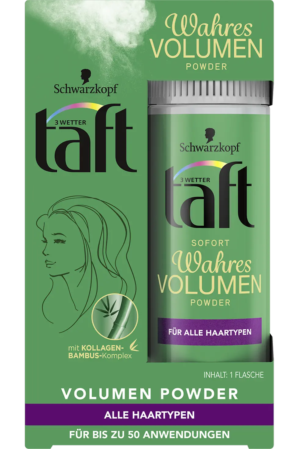  Taft Wahres Volumen Volumen Powder Natürlicher Haarschwung, Alle Haartypen