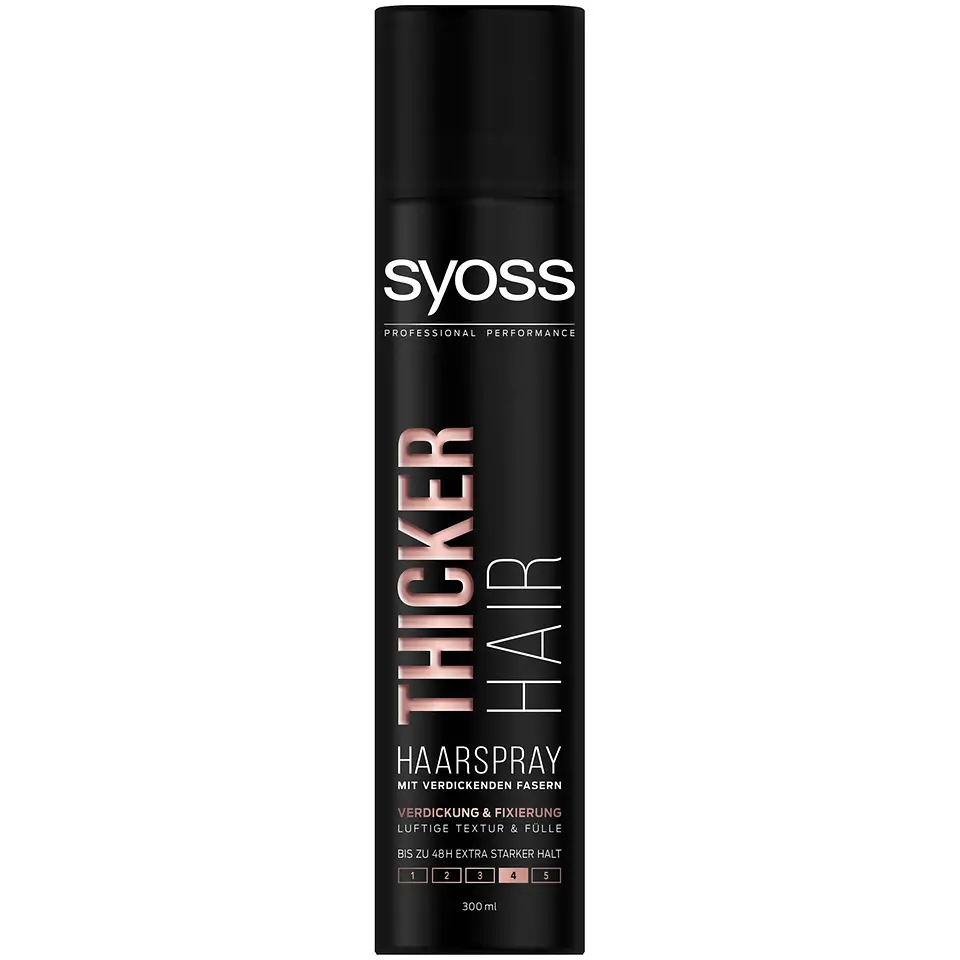 Syoss Thicker Hair Haarspray mit verdickenden Fasern