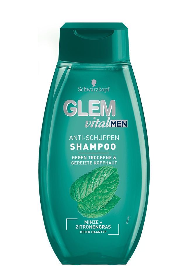 Glem vital Men Anti Schuppen Shampoo Minze + Zitronengras
