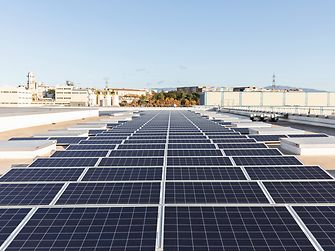 Solar panels at the Henkel site in Montornès del Valles, Spain