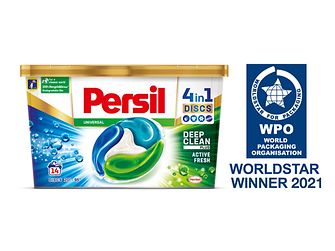 Erneut ausgezeichnet: Die von Greiner Packaging produzierten Waschmittel-Verpackungen von Henkel mit mittlerweile 50 Prozent r-PP-Anteil.