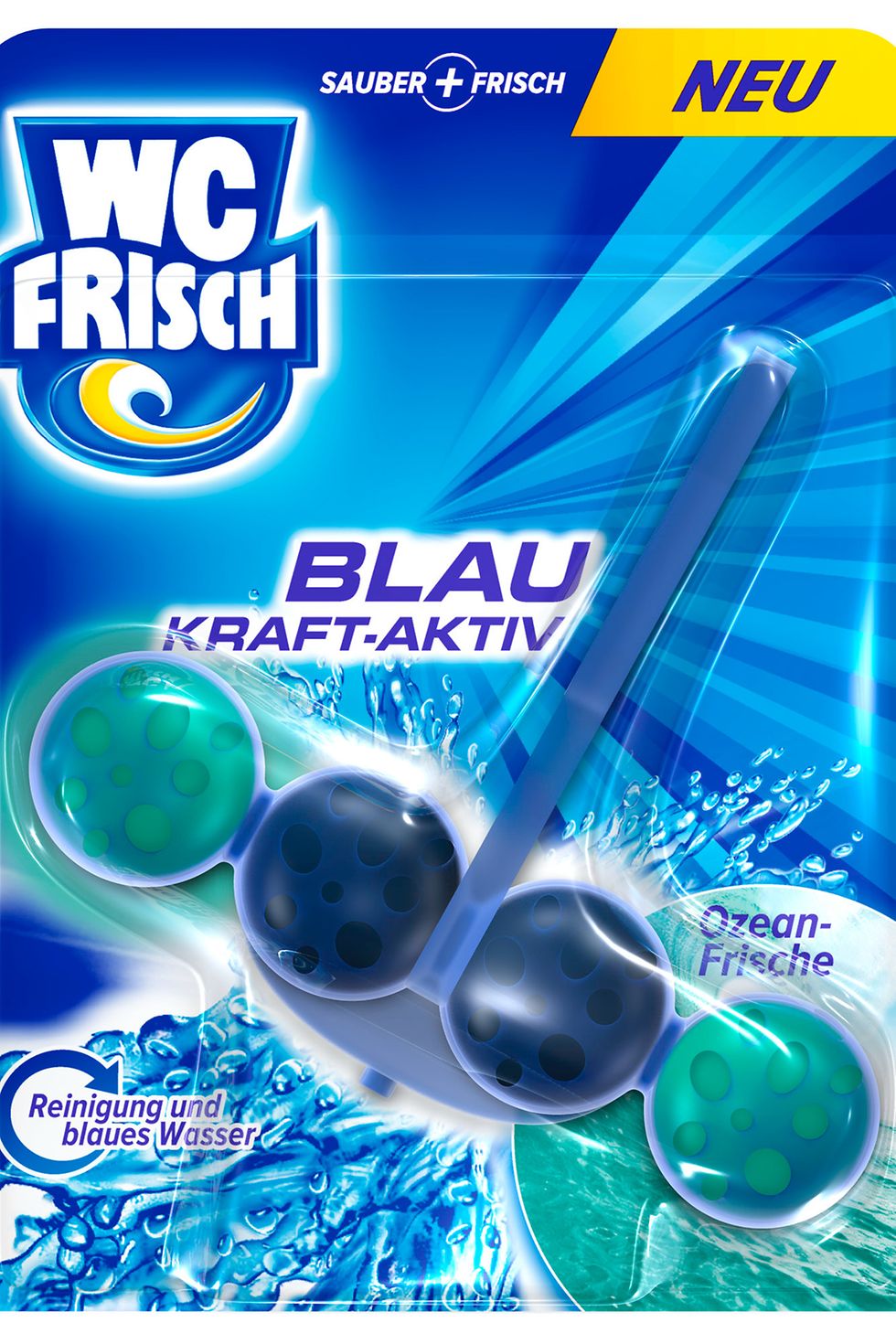 WC Frisch Blau Kraft-Aktiv „Ozean-Frische