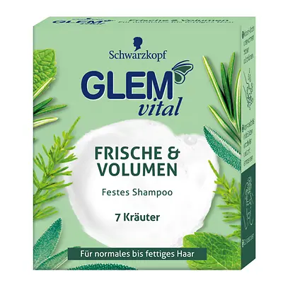 Glem vital 7 Kräuter Frische, Festes Shampoo