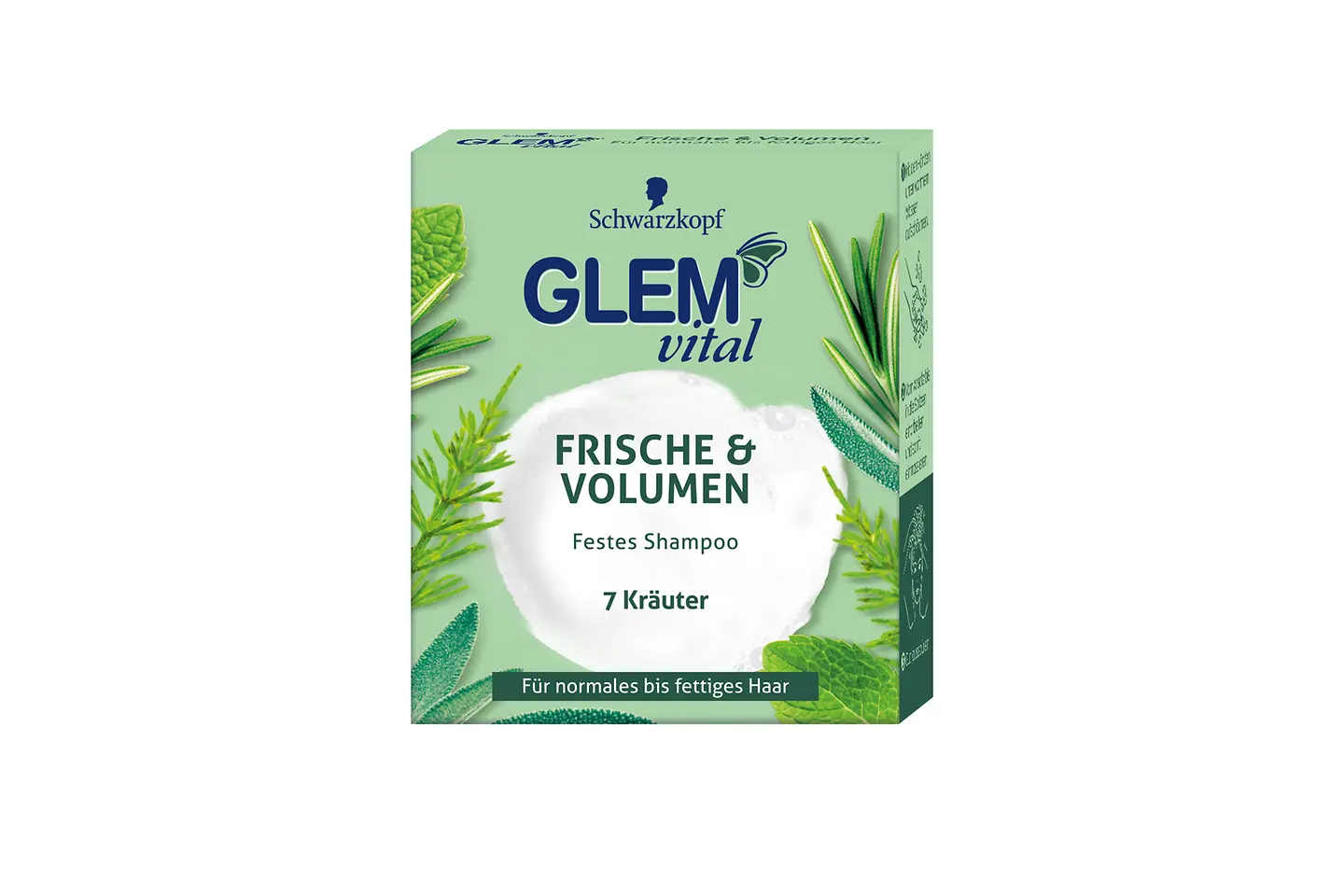 Glem vital 7 Kräuter Frische, Festes Shampoo