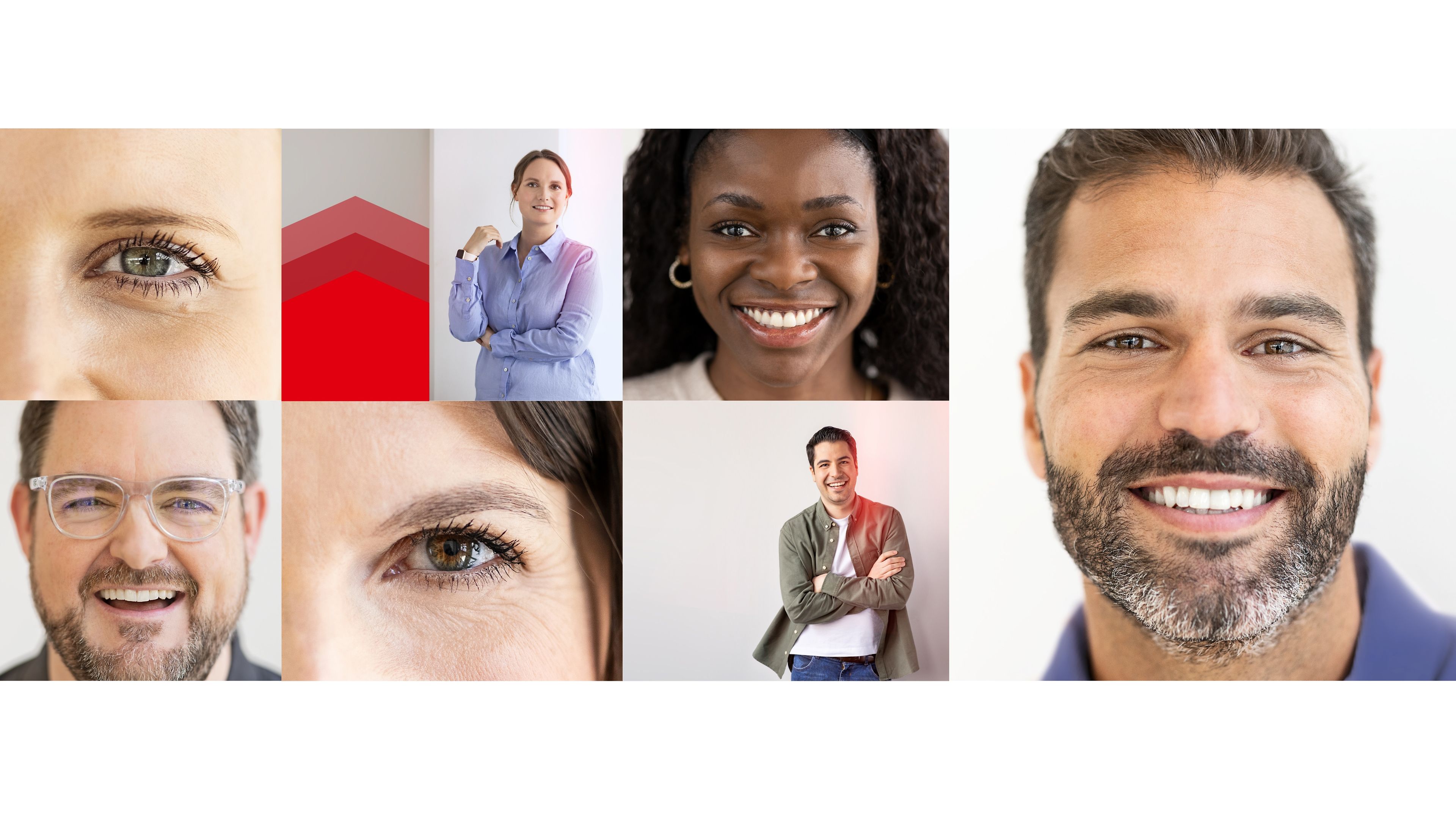 Various Henkel employee portraits gathered in a collage