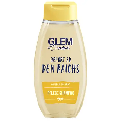GLEM vital Pflege Shampoo mit eigenem Namen