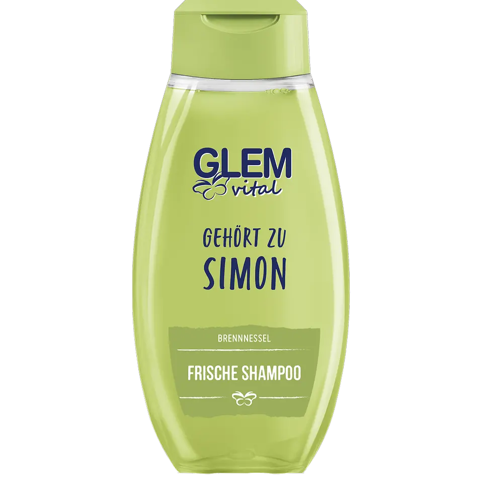 GLEM vital Shampoo mit eigenem Namen