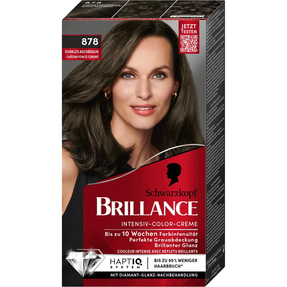 Brillance Intensiv-Color-Creme 878 Dunkles Aschbraun