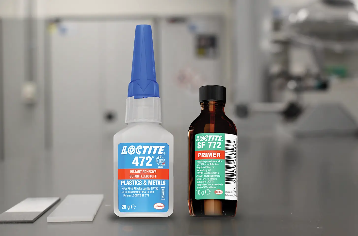 
Der Sofortklebstoff Loctite 472 und der Polyolefin-Primer Loctite SF 772 erweitern Henkels Portfolio zur Verklebung von Polypropylen, Polyethylen und anderen schwer zu verklebenden Kunststoffen.