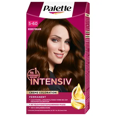 Palette Intensiv Creme Coloration 5-60 Herbstbraun