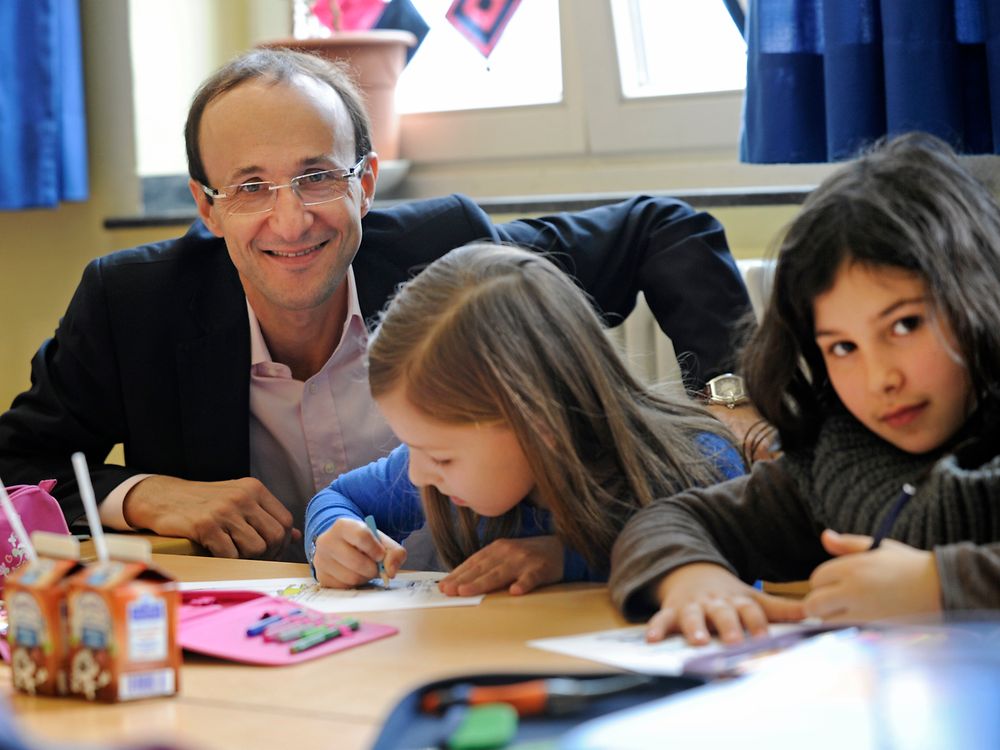 Bruno Piacenza conducts a lesson as sustainability ambassador.