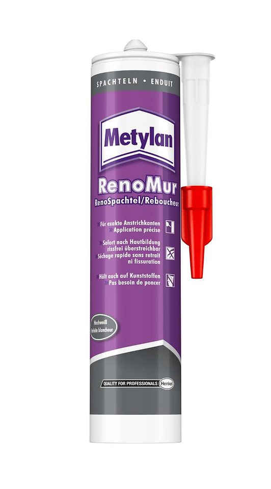Metylan RenoMur RenoSpachtel ist ab sofort in verbesserter Qualität im Handel erhältlich
