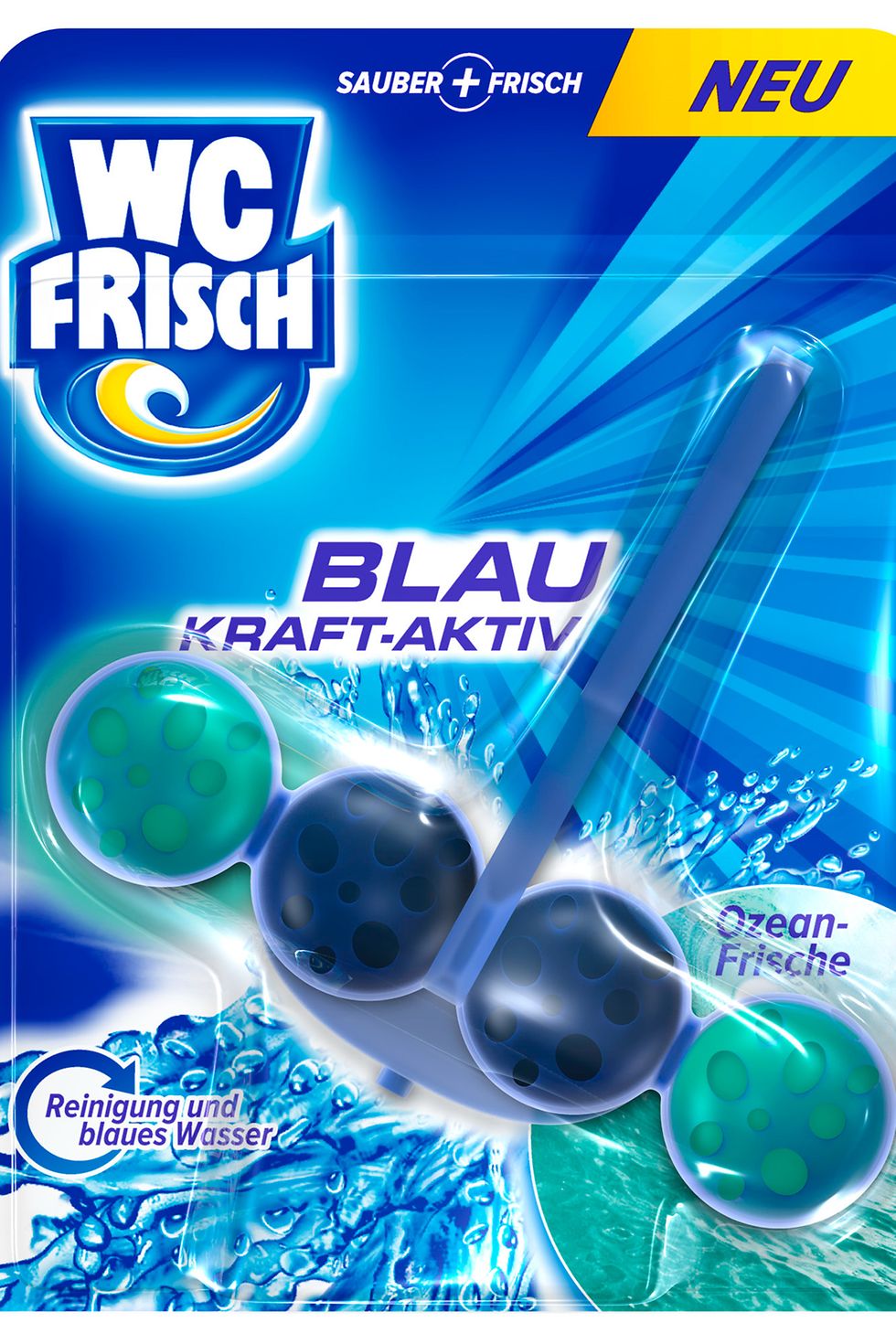 WC Frisch Blau Kraft-Aktiv Ozean