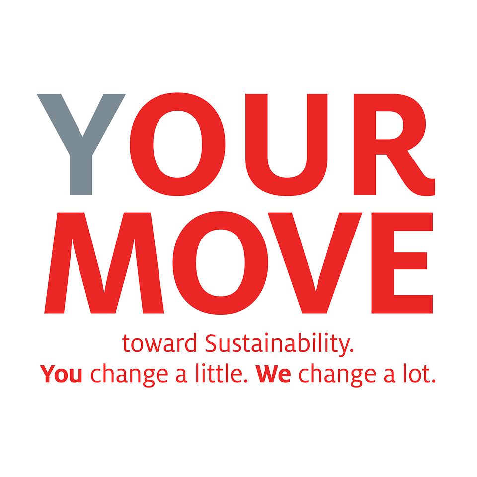Logo „(Y)OUR MOVE toward Sustainability”-Kampagne
