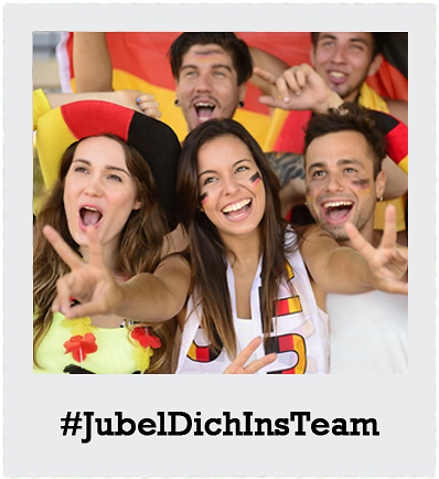 #JubelDichInsTeam bei Twitter, Tumblr oder Instagram