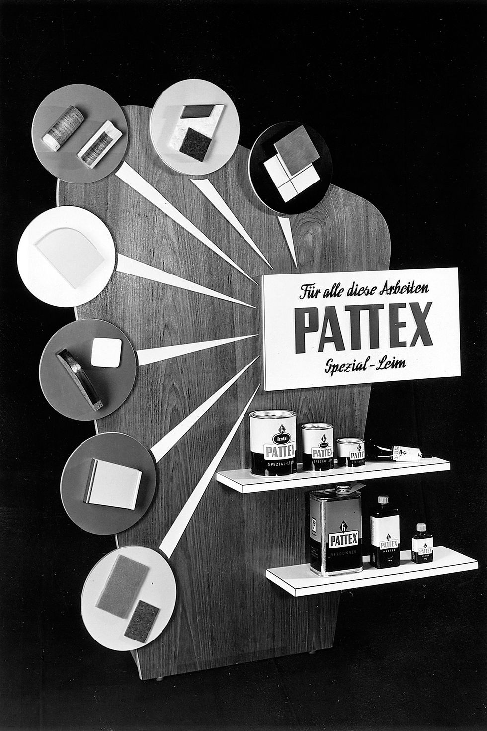 Das Pattex-Sortiment in früheren Zeiten