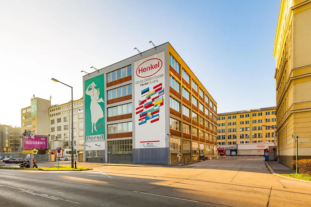 Das Henkel-Werk Wien, Ansicht: Erdberger Lände.