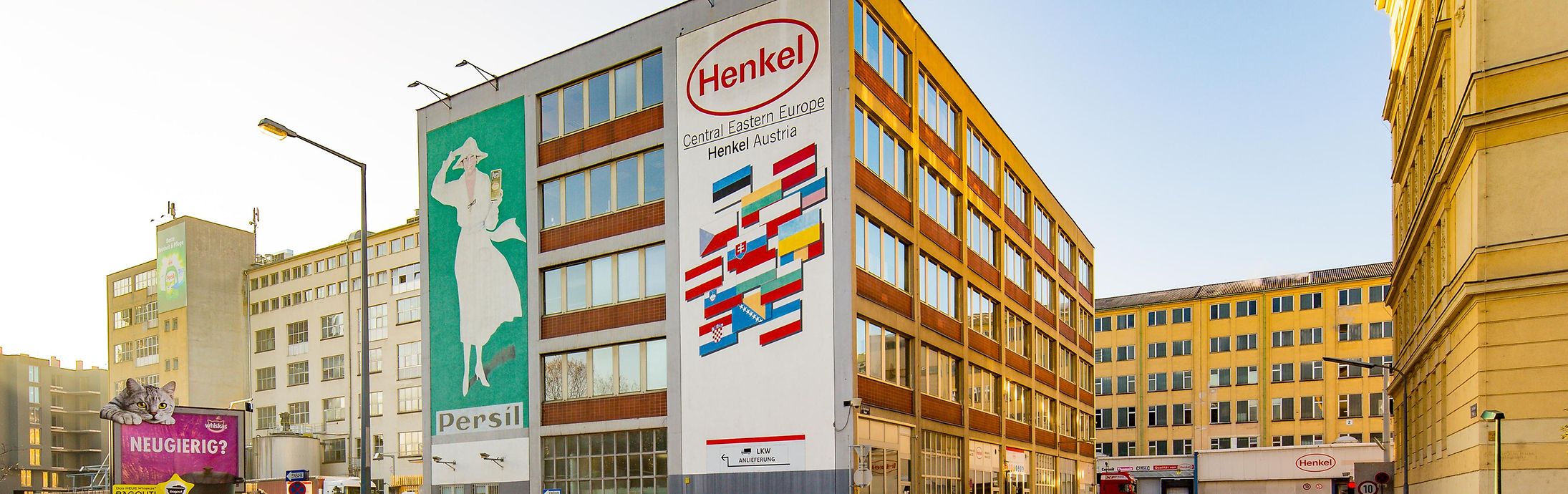 Das Henkel-Werk Wien im Jahr 2017, Ansicht: Erdberger Lände.
