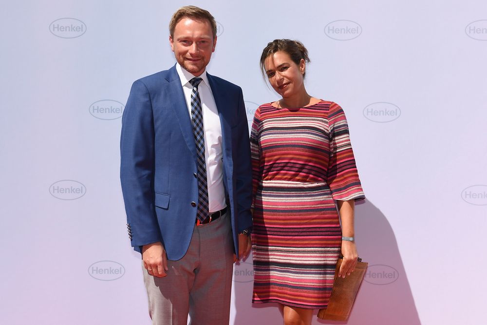 Christian Lindner mit Ehefrau Dagmar Rosenfeld-Lindner