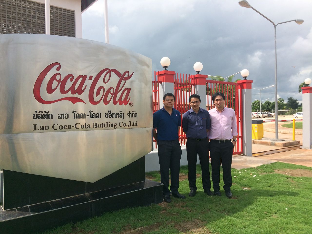 The Henkel Thailand Industrial Adhesives team in Laos