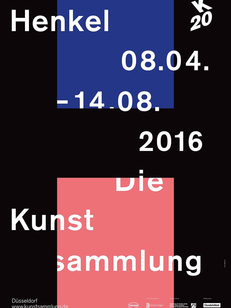 Plakat zur Ausstellung „Henkel – Die Kunstsammlung“.