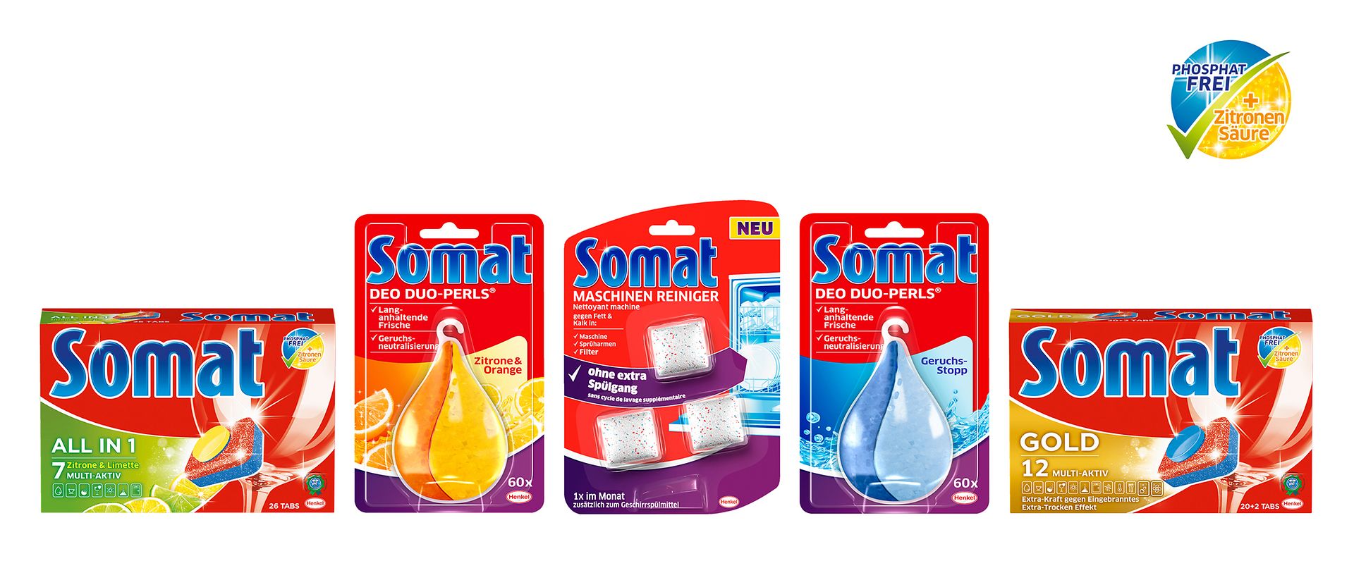 Ab Frühjahr 2016 sind alle Somat-Produkte phosphatfrei