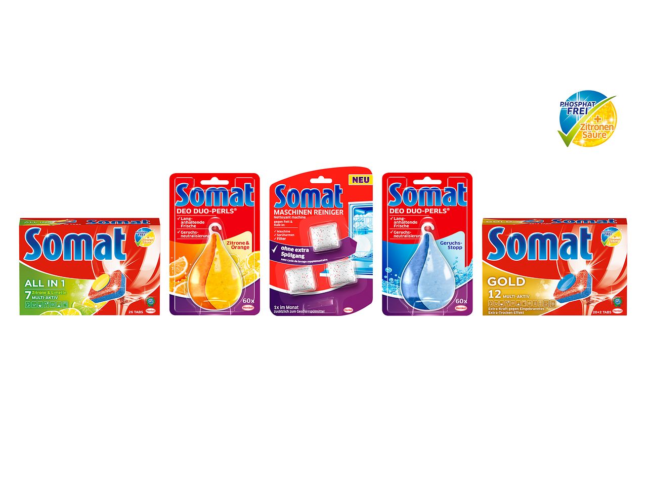Ab Frühjahr 2016 sind alle Somat-Produkte phosphatfrei