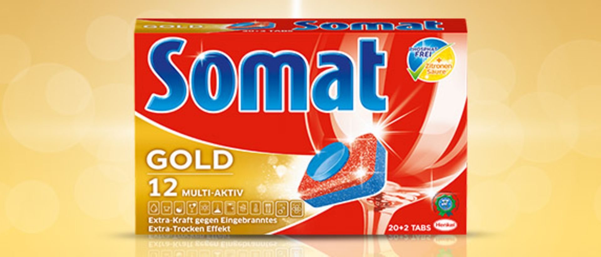Die neuen phosphatfreien Somat Gold 12 Multi-Aktiv Tabs
