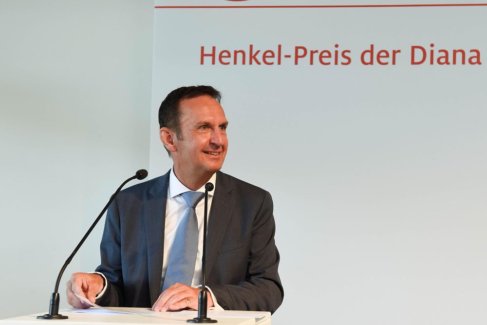 Henkel-Renntag 2016: Hans Van Bylen bei der Begrüßung der Gäste