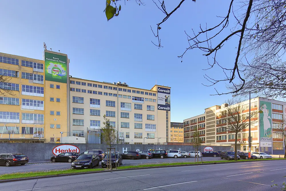 Das Henkel-Werk Wien, Ansicht: Erdberger Lände.