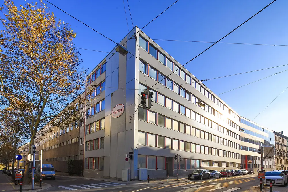 Das Henkel-Werk Wien im Jahr 2017, Ansicht: Erdbergstraße.
