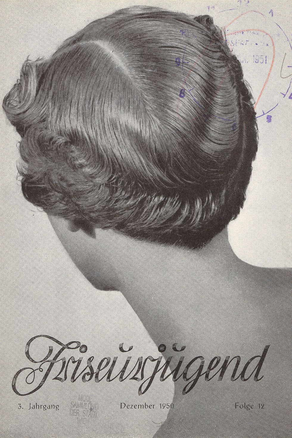 Cover der Zeitschrift „Friseurjugend“, Dezember 1950