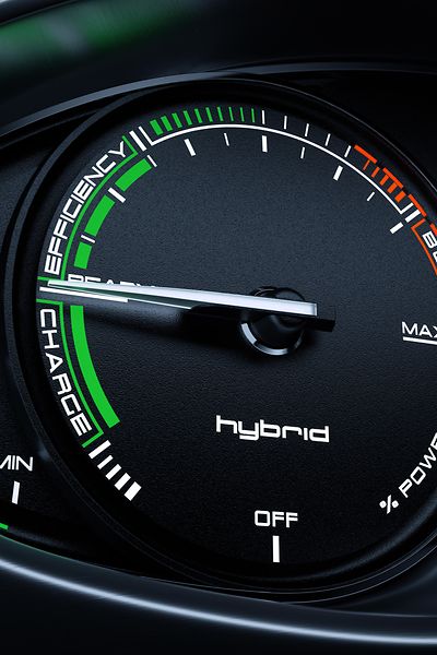 Tacho eines leichten und leistungsfähigen Elektroautos elektroautos-leicht-leistungsfähig