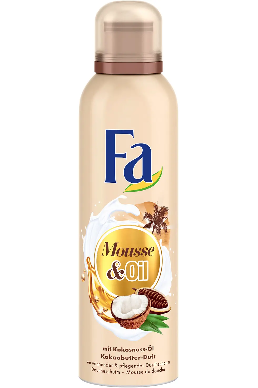 Fa Mousse & Oil Duschschaum mit Kokosnuss-Öl und Kakaobutter-Duft