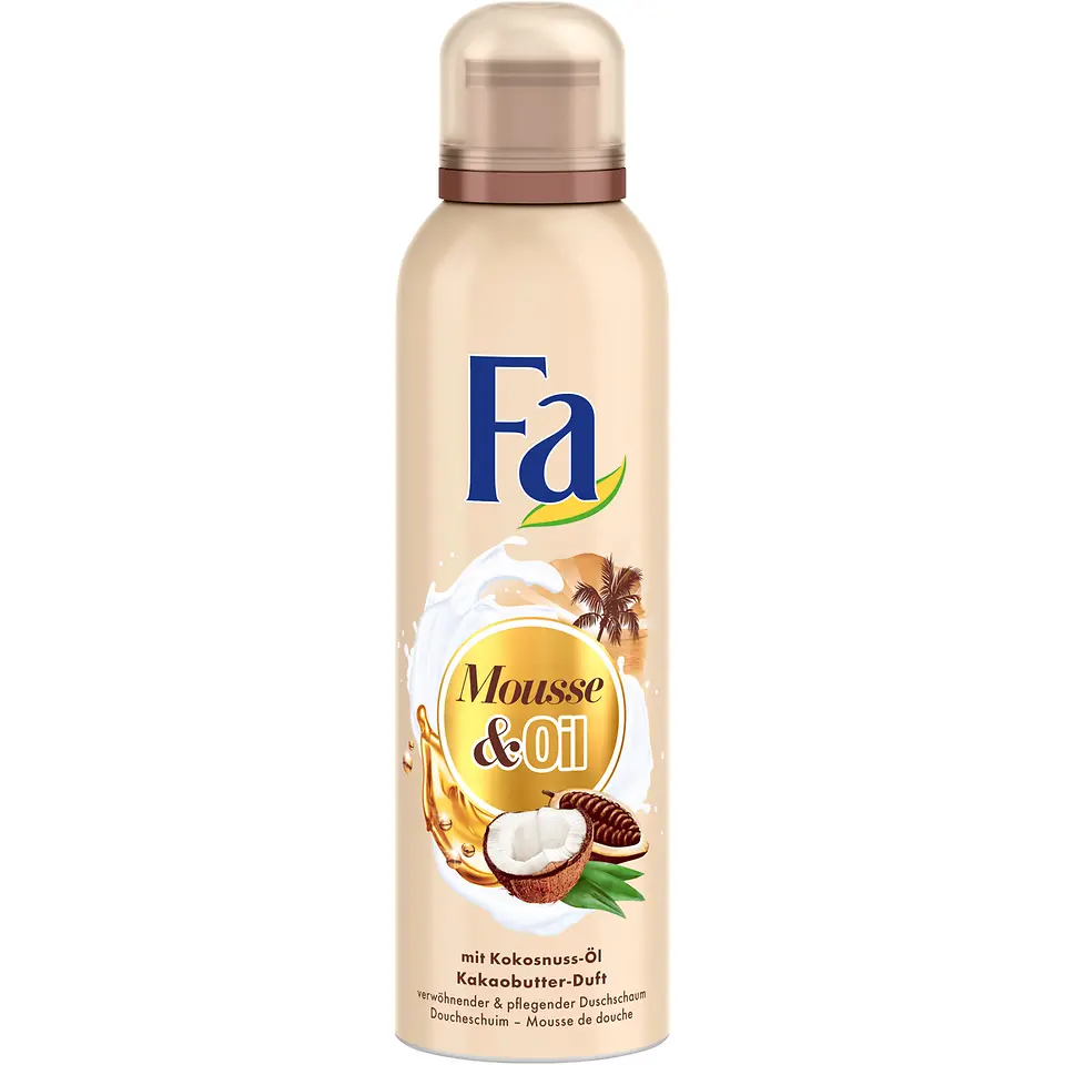 Fa Mousse & Oil Duschschaum mit Kokosnuss-Öl und Kakaobutter-Duft