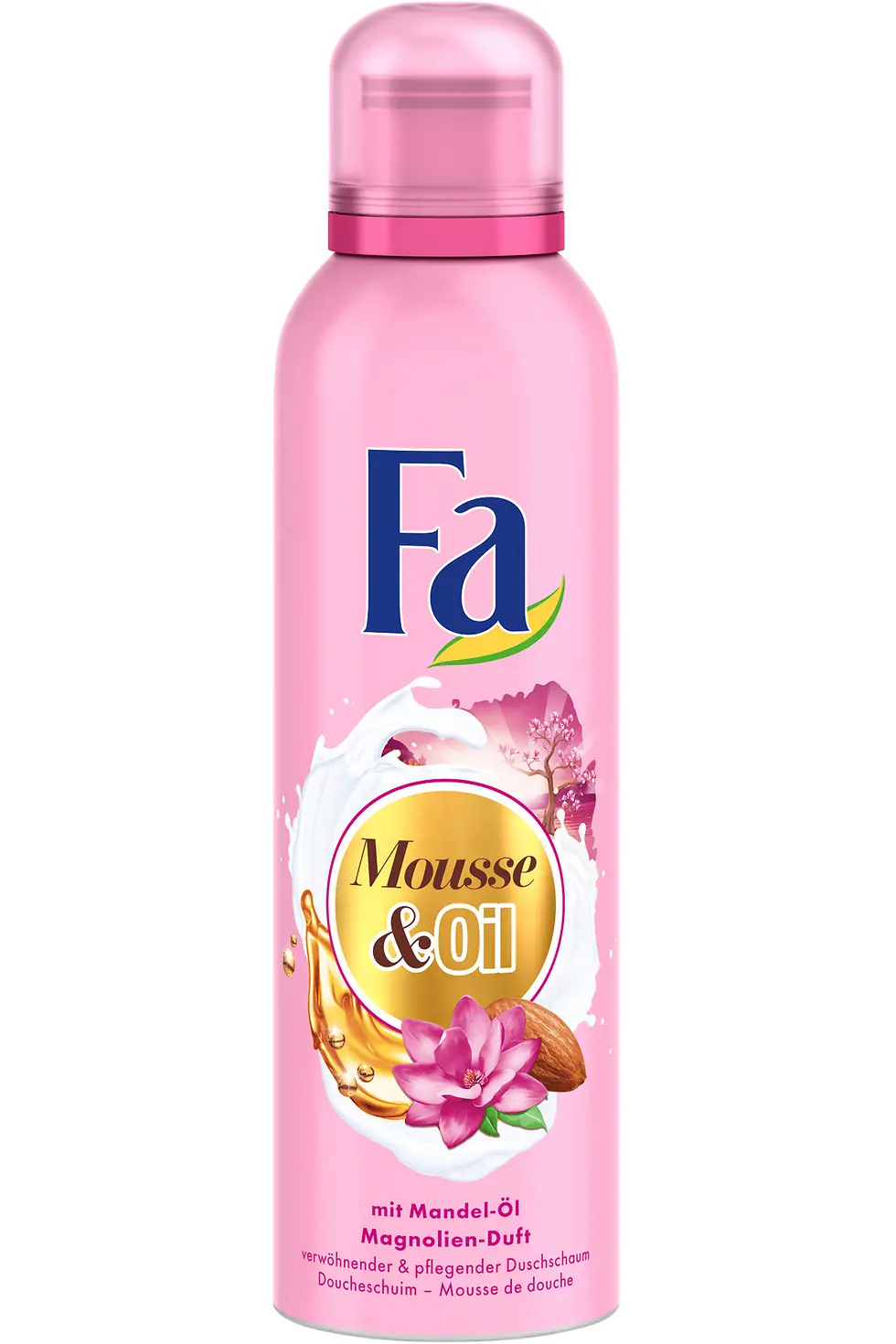 Fa Mousse & Oil Duschschaum mit Mandel-Öl und Magnolien-Duft