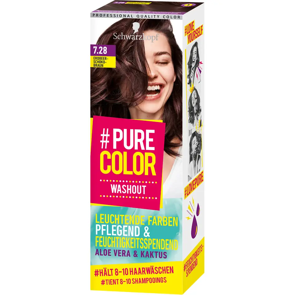 Pure Color Washout 7.28 Erdbeer Schoko-Braun