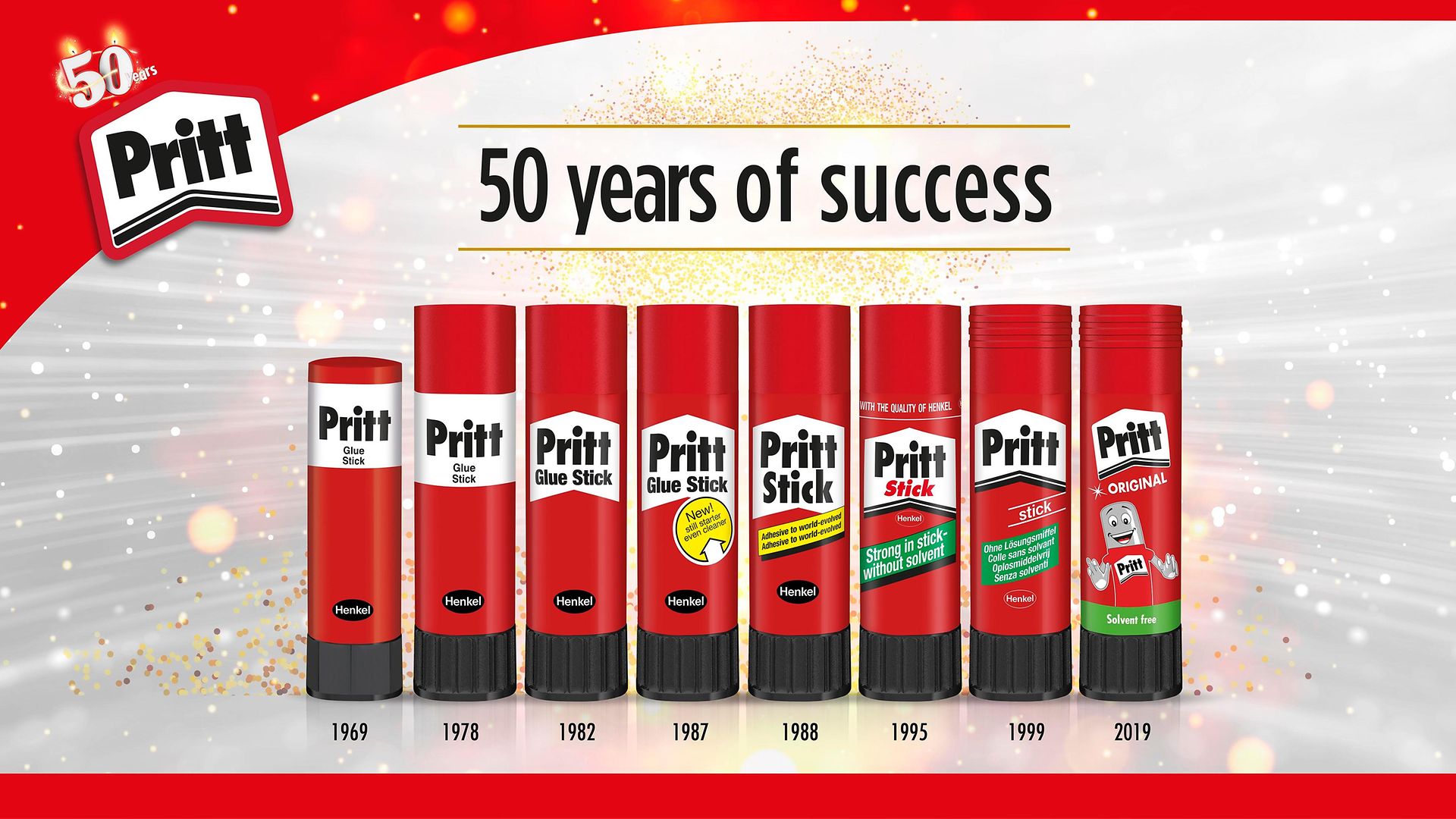 Pritt celebrates its 50th anniversary.