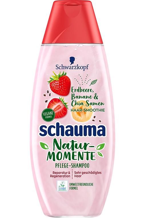 Schauma Natur-Momente Haar-Smoothie Erdbeere, Banane & Chia Samen Shampoo
