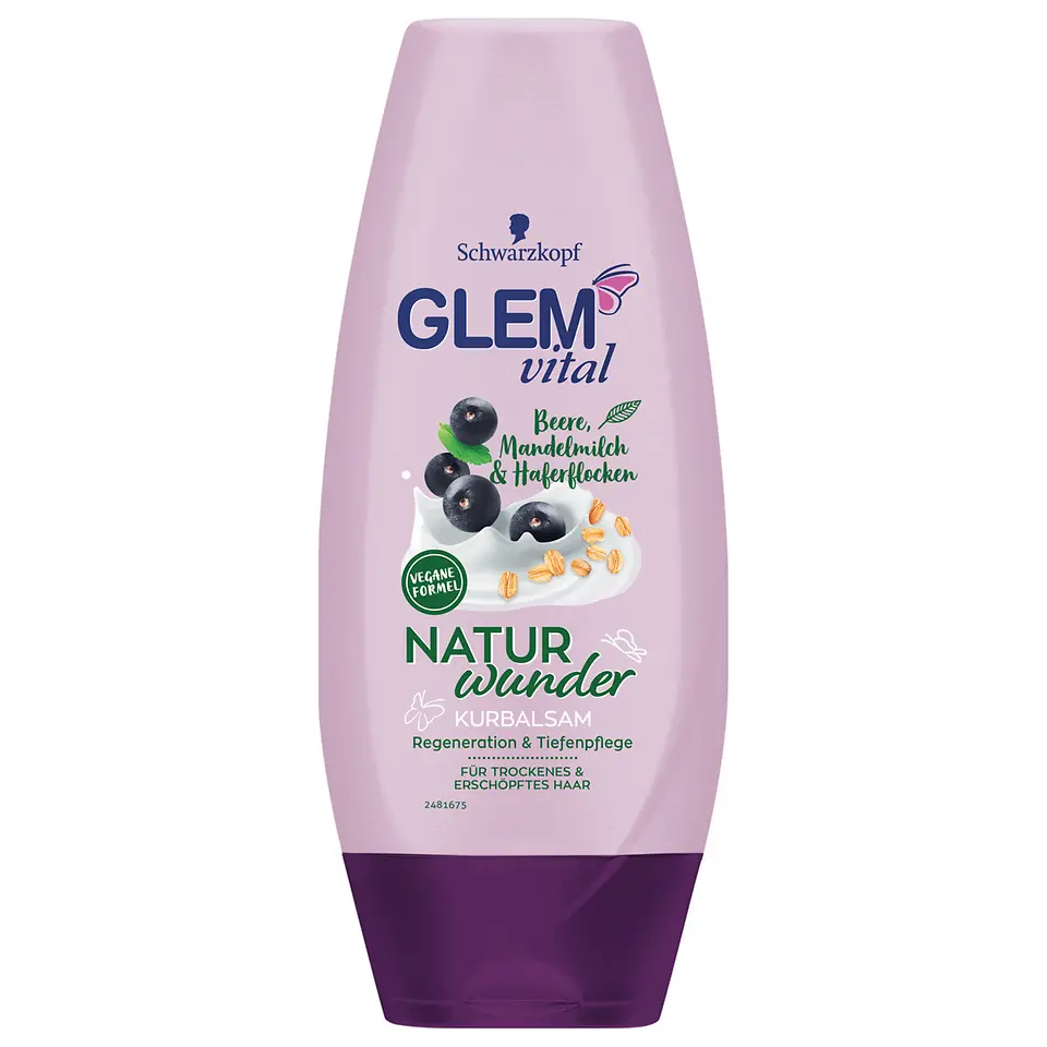 Glem vital Naturnaturwunder Beere, Mandelmilch & Haferflocken Kurbalsam
