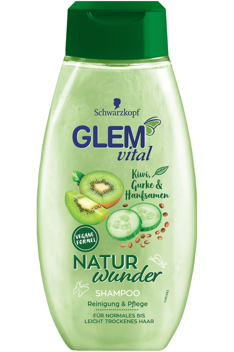 Glem vital Naturwunder Kiwi, Gurke & Hanfsamen Shampoo