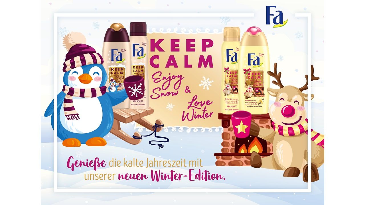 Fa Winter Limited Edition Keep Calm and Love Winter und Fa Keep Calm and Enjoy Snow